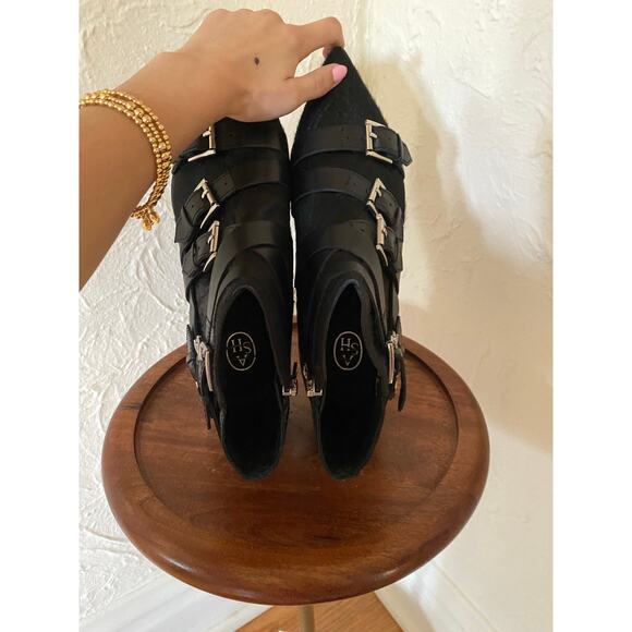 FREE PEOPLE X ASH Calf Hair & Leather Blast Ankle Boots Size 39 / 8 - Picture 3 of 10